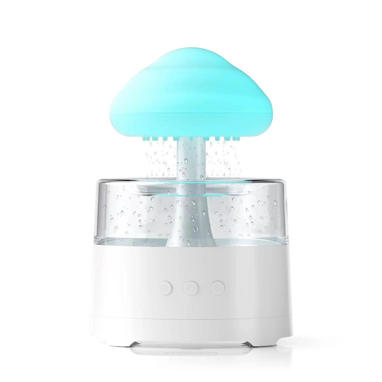 Mushroom Cloud Colorful Light Desktop Aroma Diffuser with 3pcs Essential Oil