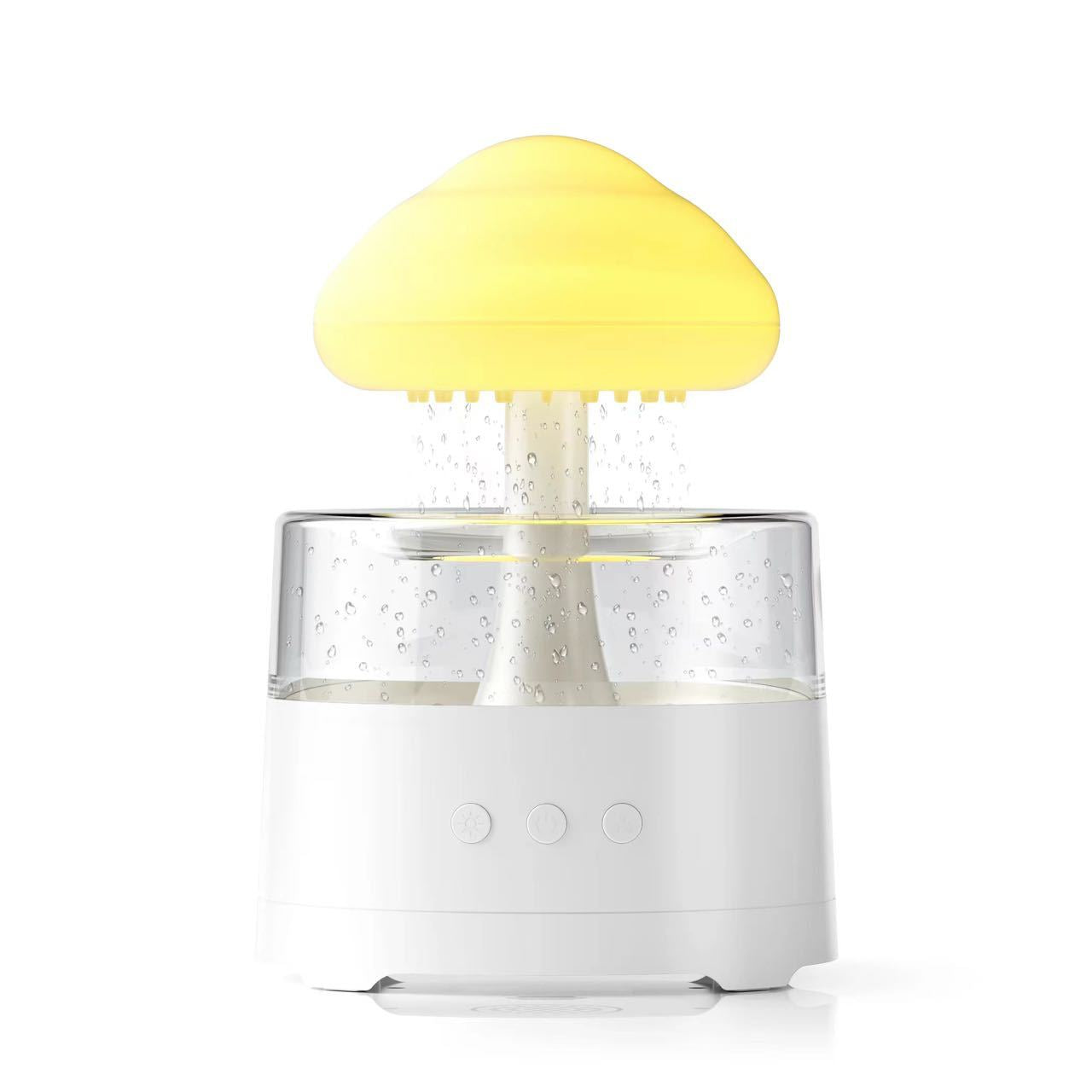 Mushroom Cloud Colorful Light Desktop Aroma Diffuser with 3pcs Essential Oil
